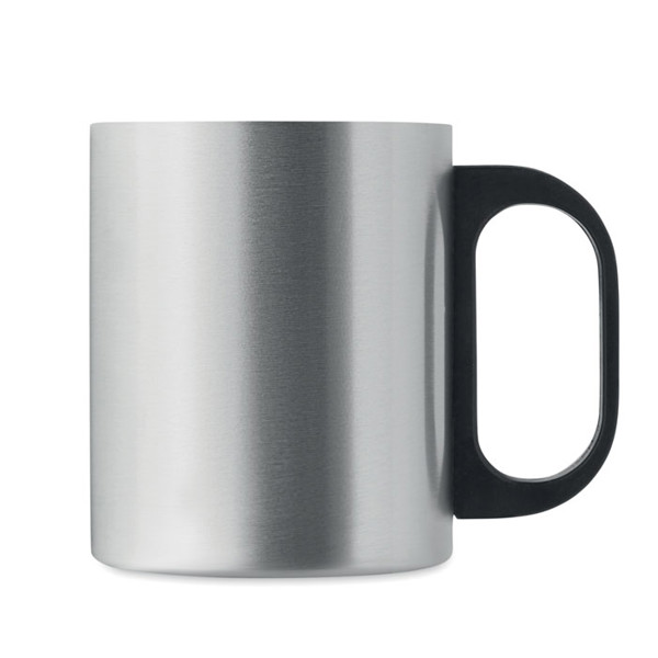 Double wall mug 300 ml Taniss - Matt Silver