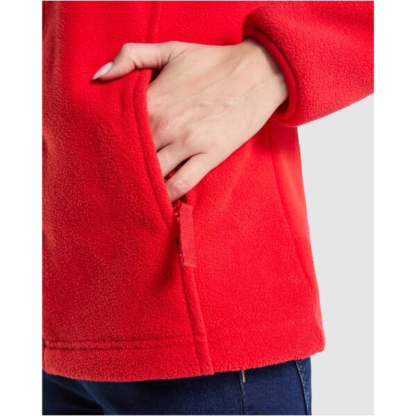 Giacca in pile da donna con cerniera intera Artic - Verde bottiglia / M
