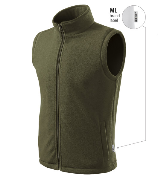 Fleece Vesta Unisex Rimeck® Next - Military / XL
