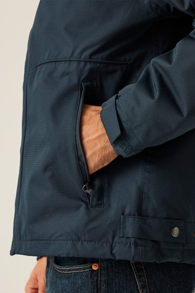 Hudson Men - Fleece-Lined Jacket - Black / L