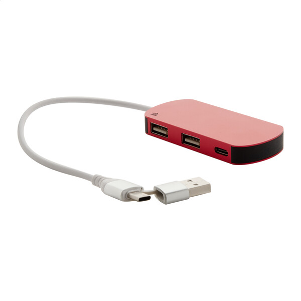 Usb Hub Raluhub - Red