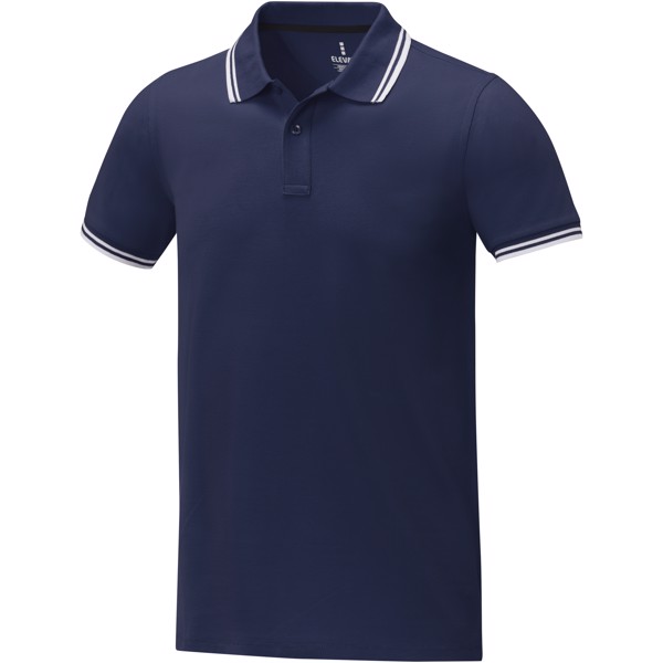 Polo tipping Amarago da uomo a manica corta - Navy / XS