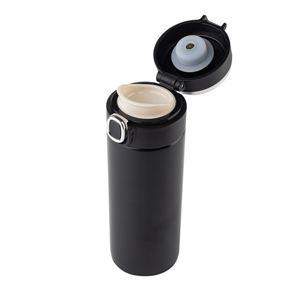 420 ml Bounce thermal mug with thermometer - Black