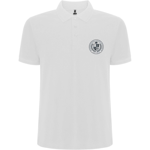 Pegaso Premium short sleeve kids polo - White / 3/4