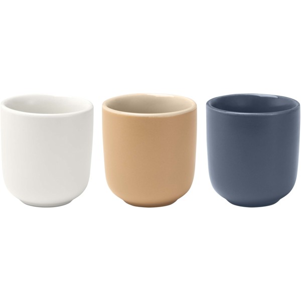 Male 90 ml Keramik Espressotassen – 2er Set - weiss