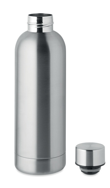 Dvoustěnná láhev 500ml Athena - Matná Stříbrná