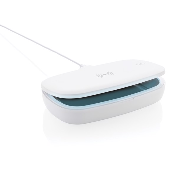 UV-C sterilizační box s bezdrátovým nabíjením 5W