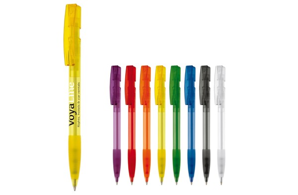 Nash ball pen rubber grip transparent - Transparent White