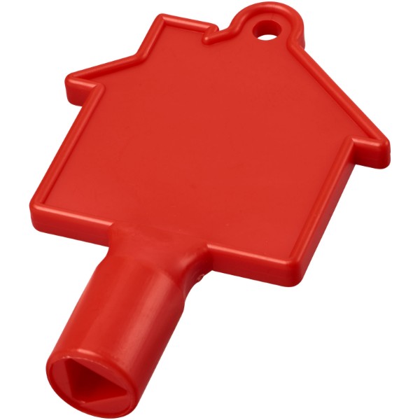 Maximilian house-shaped utility key - Red