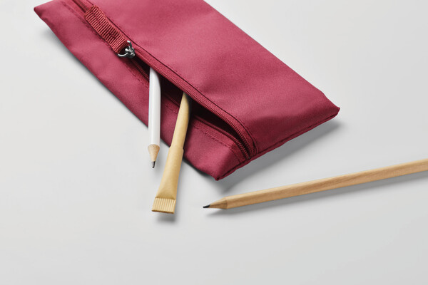 Astuccio con cerniera Study - Borgogna