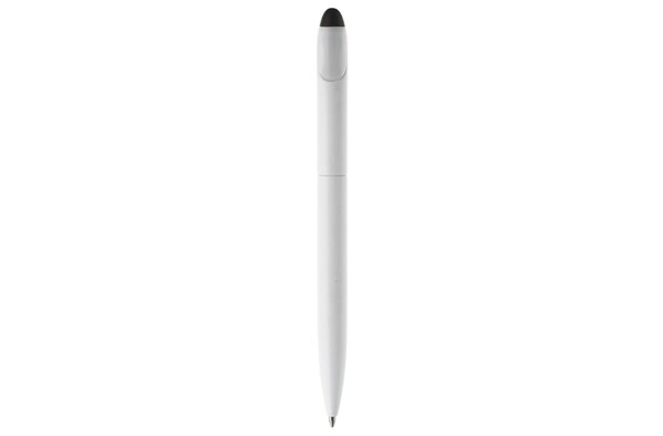 Kuglepen Touchy stylus farvet - Hvid / Sort