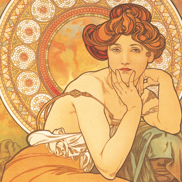 Notique Poznámkový Kalendář Alfons Mucha 2027, 20 x 20 cm