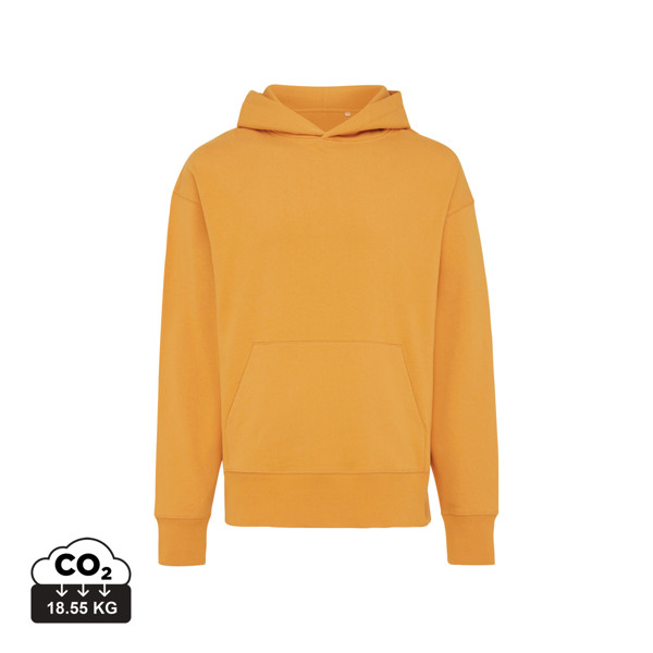 Iqoniq Yoho recycled cotton relaxed hoodie - Sundial Orange / M