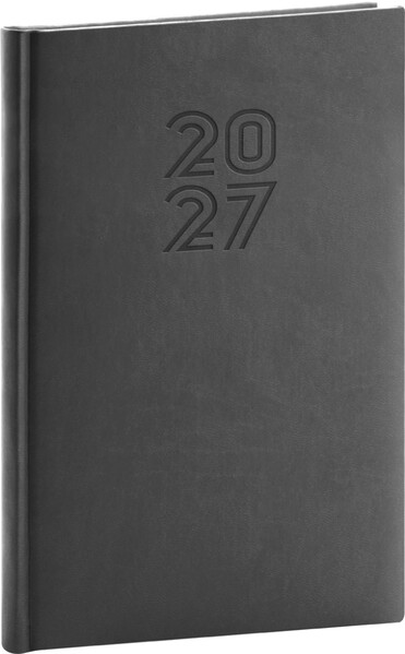 Notique Týdenní Diář Aprint 2027, Černý, 15 x 21 cm