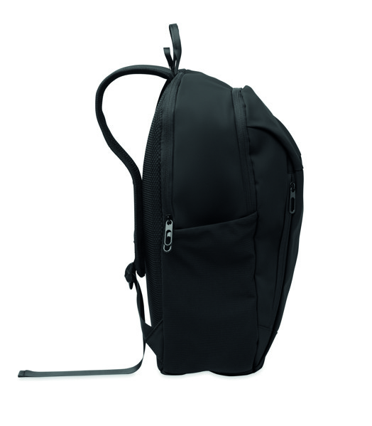 Mochila portátil 15" PU macio Korovin - Preto