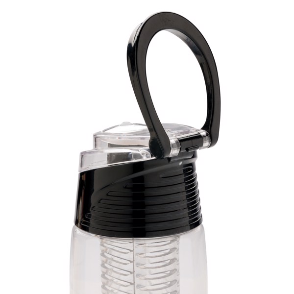 XD Collection infuser bottle, 700 ml, tritan - Transparent / Grey