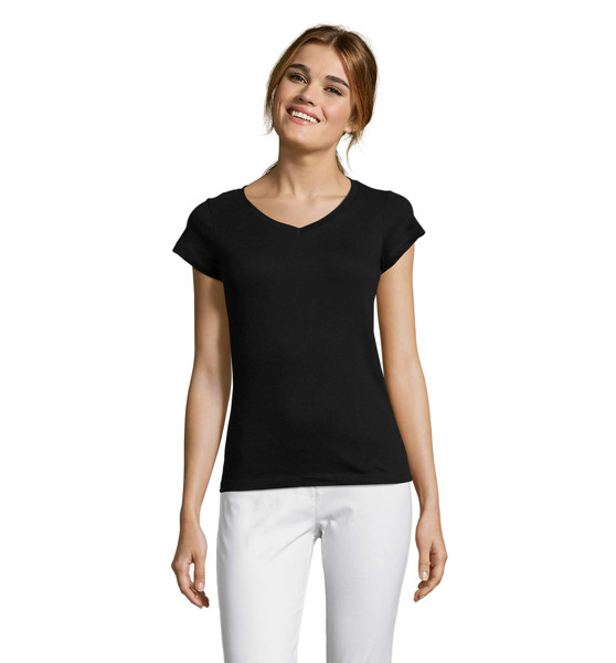 MOON DONNA T-SHIRT 150g - Nero ProfondoM