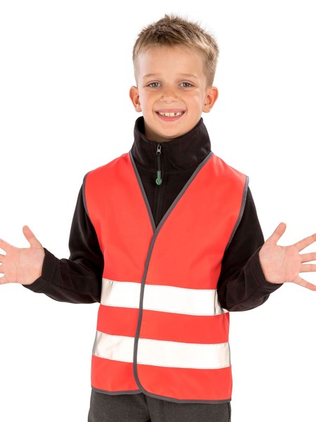 Junior Enhanced Visibility Vest - Red / M