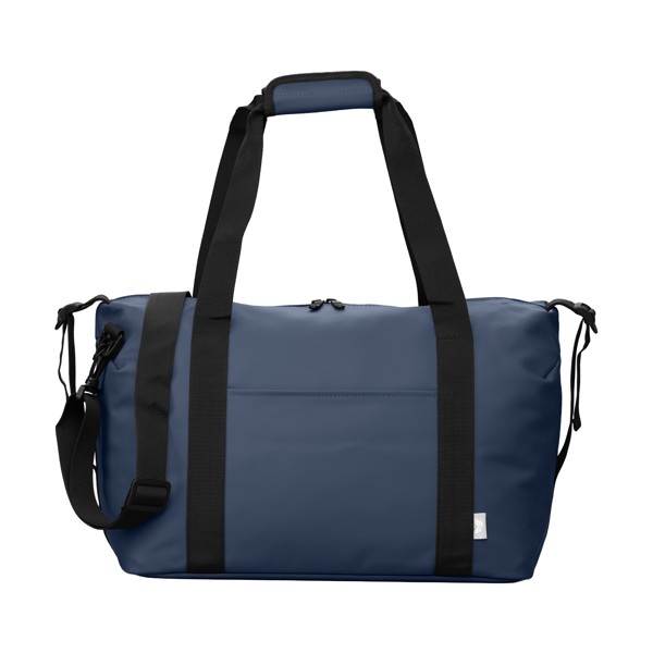 Sac de voyage Malmö recyclé – 30 L - Bleu marine / Sérigraphie