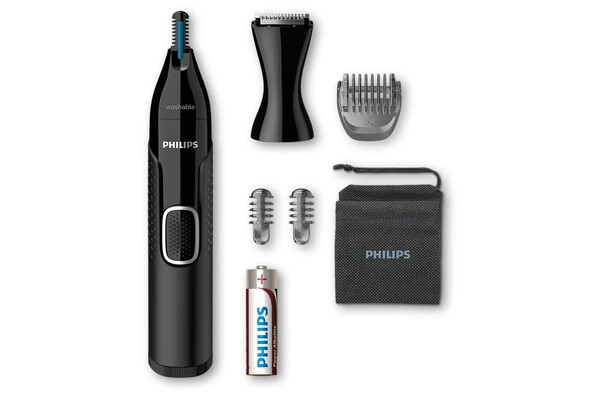 NT5650|Philips Tondeuse nez, oreilles et sourcils avec 5 accessoires