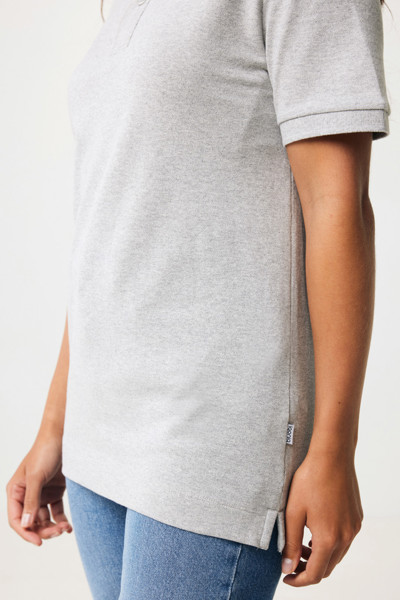 Polo en coton piqué et recyclé Iqoniq Yosemite - Heather Grey / XXL