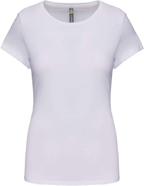 Ladies' Short-Sleeved Crew Neck T-Shirt - White / S