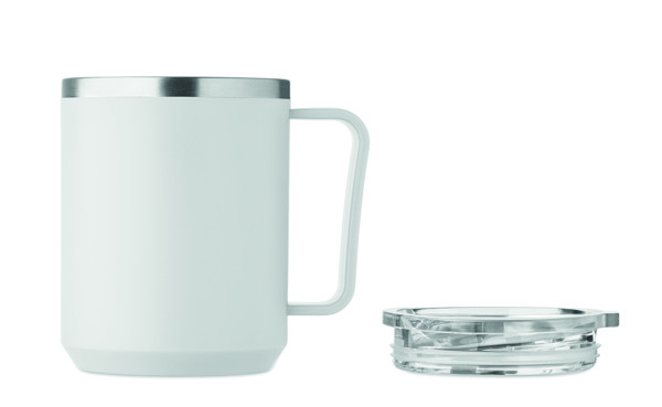 Copo de parede dupla 400ml Cocoa - Branco