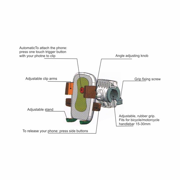 Cellsteady bike mobile phone holder