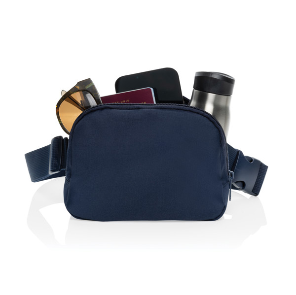 Sac banane / bandoulière en rPET AWARE™ Aero - Bleu Marine