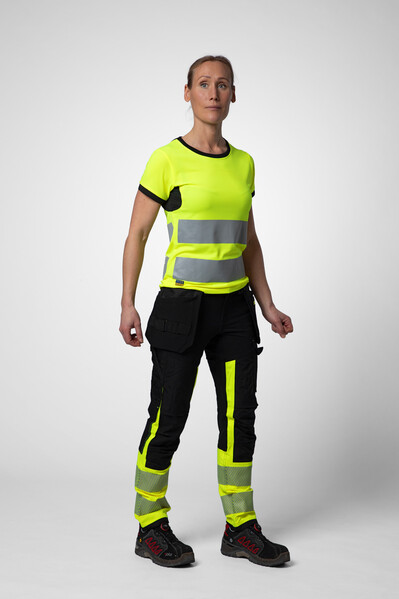 6012 T-shirt Cl.2 Women YELLOW/BLACK XS