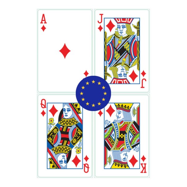 54 Playing cards, your design on 1 side - Standard box / International