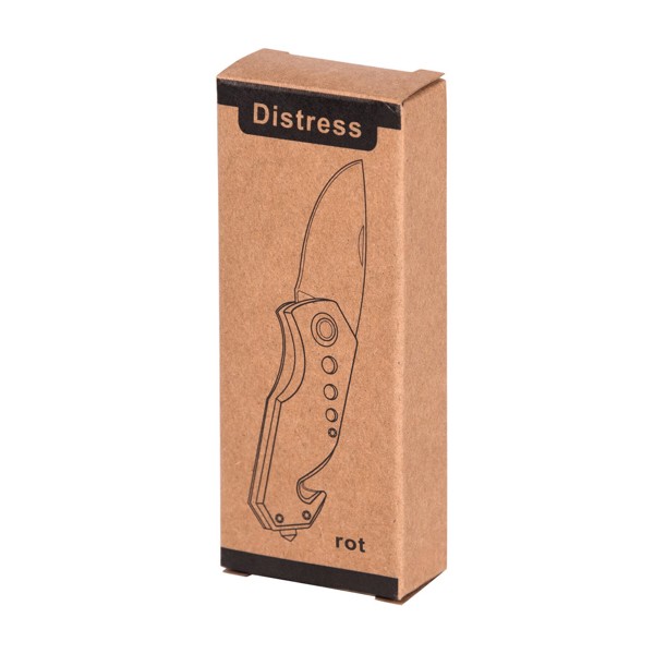 Multifunktionsmesser Distress - Rot / Schwarz