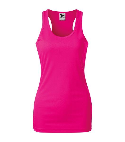 Tílko Dámské Malfini® Racer - Neon Pink / 2XL