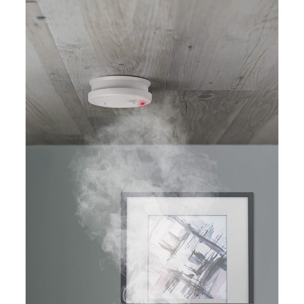 Nonsmoke smoke detector, ABS, 100 mm diameter