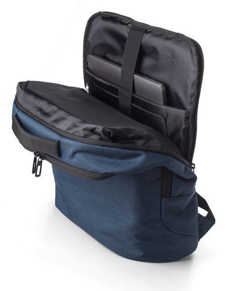Polyester (600D) laptoptas Nicolas - zwart