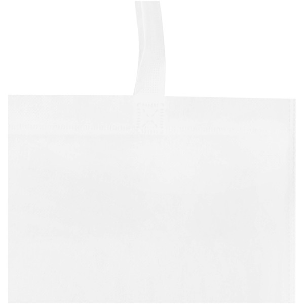 Sac shopping convention EcoSeal de 6 L non tissé en matériaux recyclés certifiés GRS - Blanc