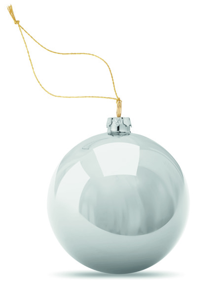 Božična kroglica Happy Ball 6 cm PP - Silver