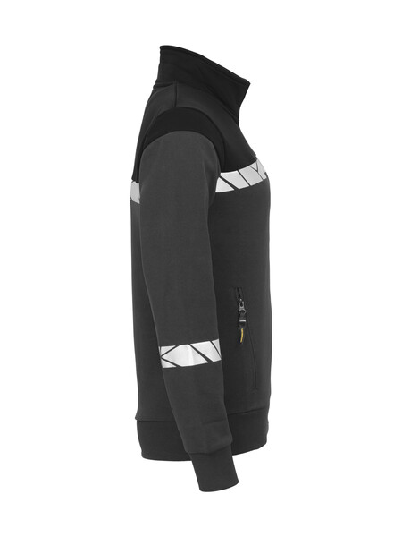 7105 FULL ZIP SWEATSHIRT LADY PGL Grey/Black XXL