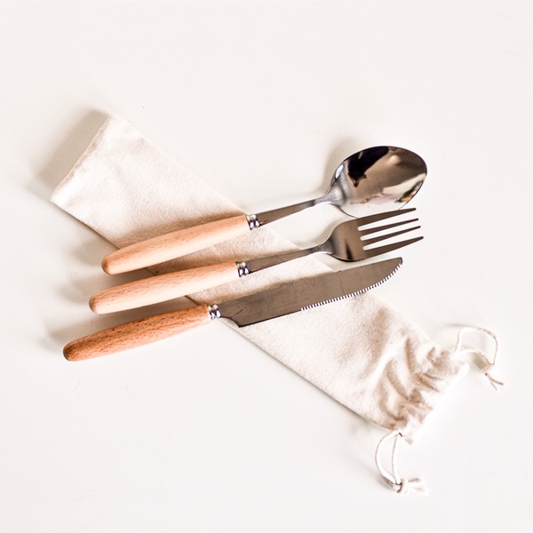 Nantes Cutlery Set in Cotton Bag