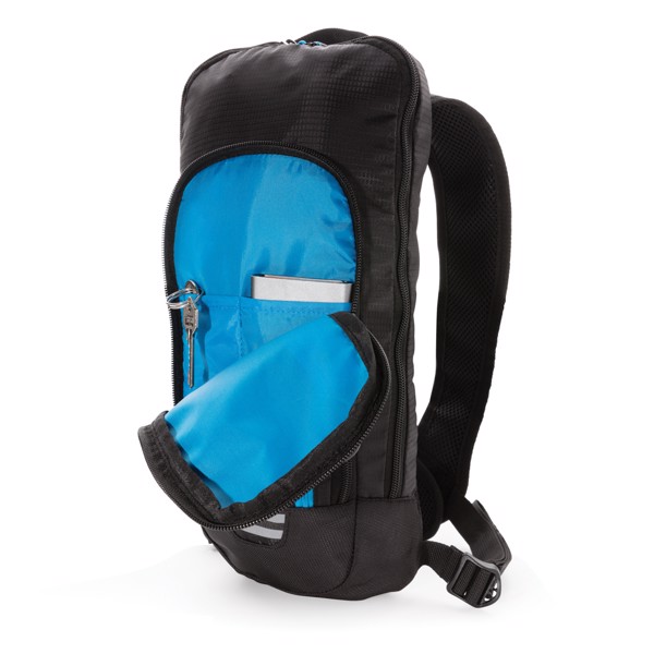 Explorer ripstop lille vandrerygsæk, 7L, PVC fri, sort
