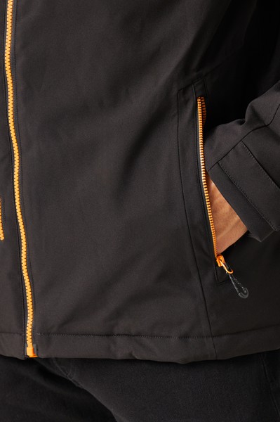 Navigate Waterproof Insulated Jacket - Black / Orange Pop / 2XL