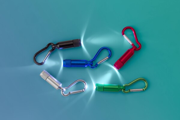 Key chain with light Tracy - silver