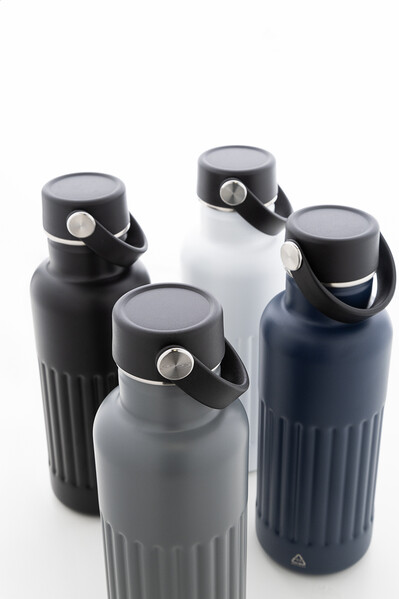 Bouteille isotherme Streaky Go - Gris Foncé