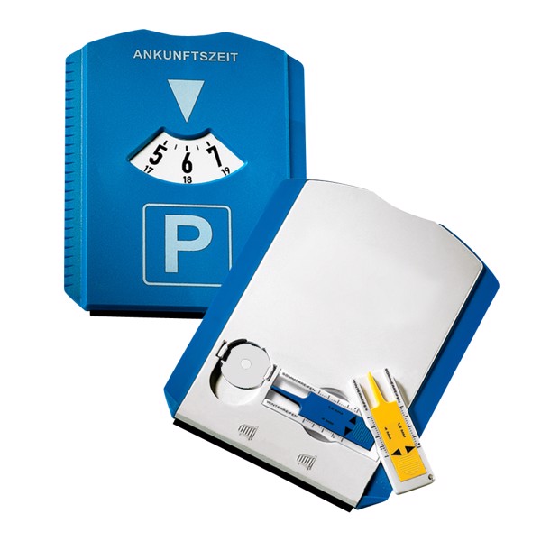 Parkscheibe "Profi" - Blau / Weiß