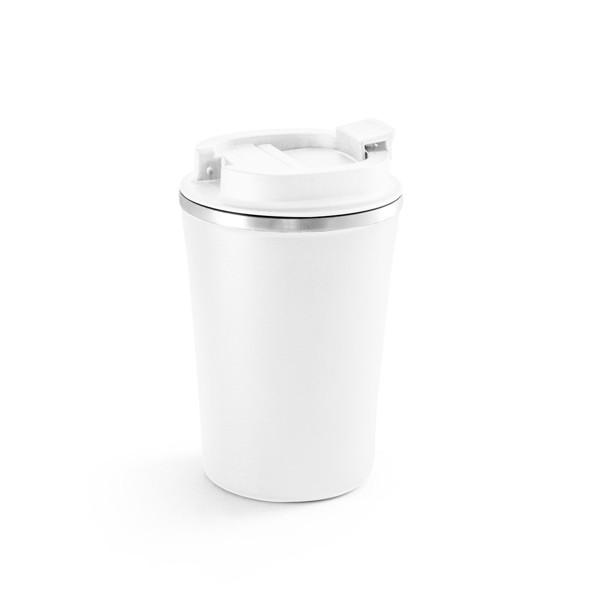PHELPS. Stainless steel and PP travel cup 470 mL - White
