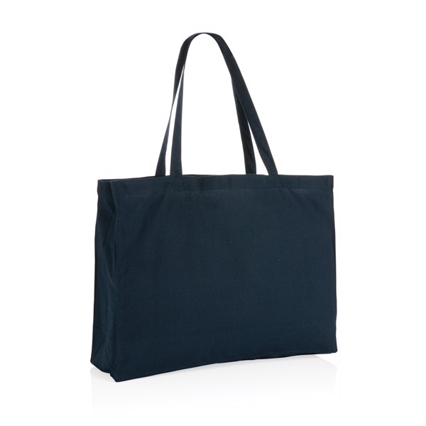 Sac shopping en coton recyclée 145 gr Impact AWARE™ - Bleu Marine