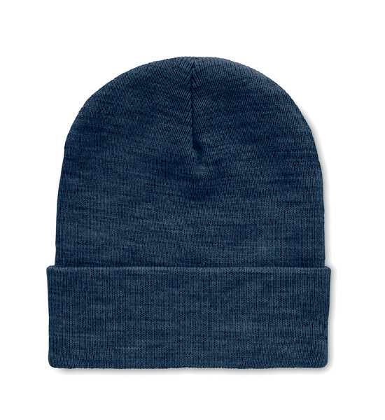 Bonnet en RPET avec revers Polo Rpet - Bleu