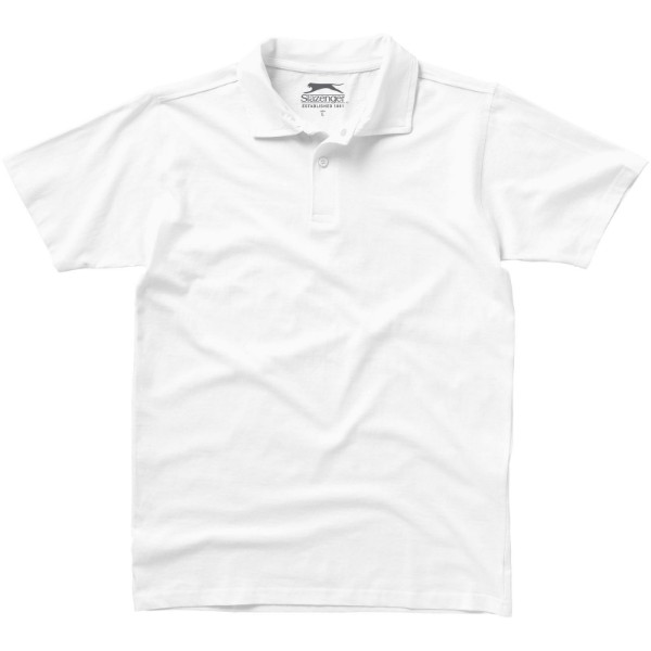 Polo con punto jersey de manga corta para hombre "Let" - Blanco / S