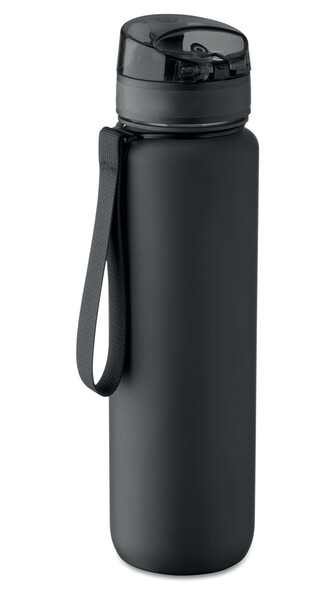 Sports water bottle RPET 1L Isforden Mark - Black