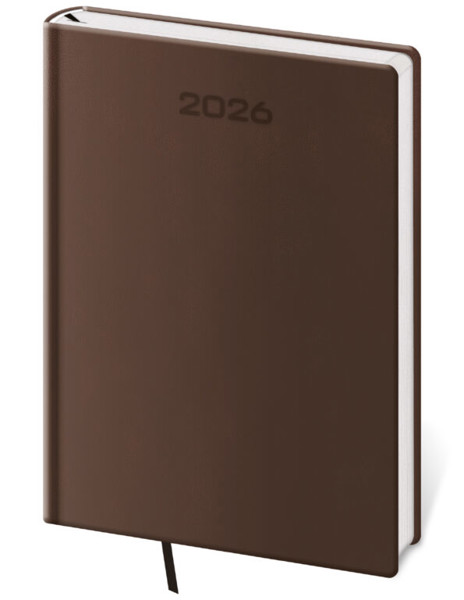 Týždenný diár A5 Soft hnedý